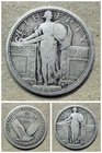 1917-P Type 1 Standing Liberty Quarter VG