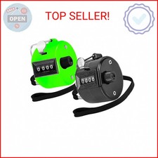 Clicker Counter Handheld Tally Counter 4-Digit Number Counter, 2 Pack Hand Mecha