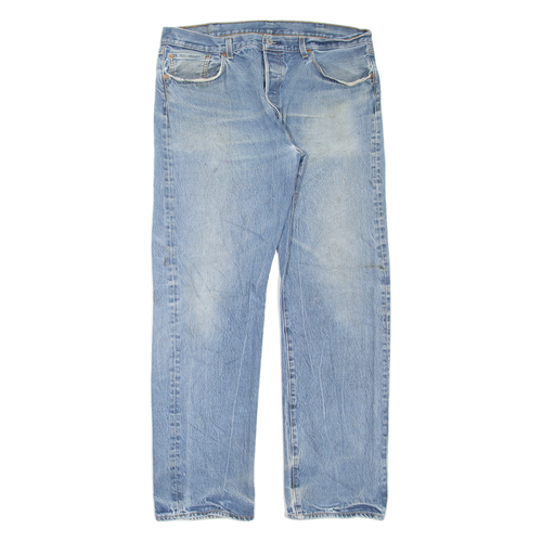 Jeans Levi's 501 Regular Straight - Taille W36 L32, Bleu Délavé, Occasion En Très Bon état