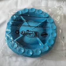 Baby Suction Plate Divided Silicone Toddler 3 Section Blue NWT Sealed