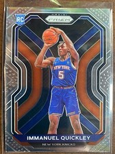 2020-21 Prizm Immanuel Quickley Rookie Card RC #296 Knicks 