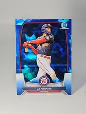 2023 Bowman Chrome Sapphire #74 CJ Abrams Washington Nationals Baseball Card MLB