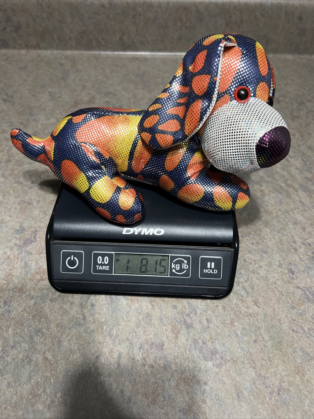 Crazy Critters Sparkle Dog Bean Bag Plush NWT Heavy Toy Stuffed Animal