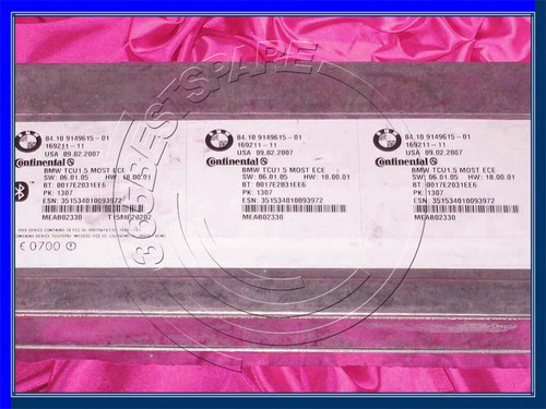 TELÉFONO MANOS LIBRES BMW 5 6 7 X5's E61 E63 E65 E66 E70 TELEMÁTICO BLUETOOTH 9149615 - Imagen 7 de 10