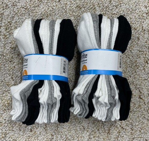 Stride Rite Boys Cotton No Show Socks 16 Pair Large shoe 4-8 - Picture 3 of 20