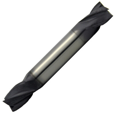 9/64'' 4 Flute Double End 30 Degree Carbide End Mill USA ALTiN Coated