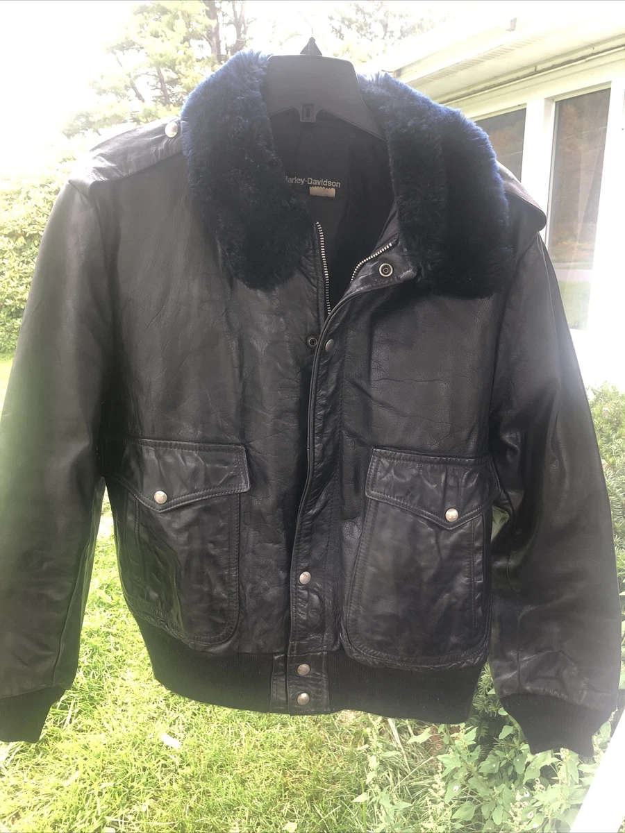 Amf harley davidson leather jacket hot sale