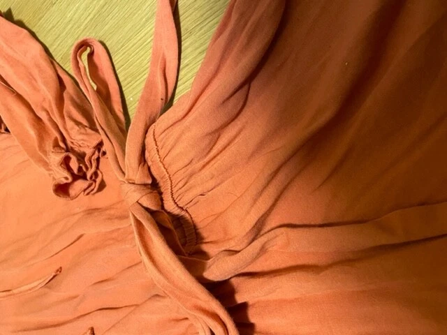 Vestido para niñas Neige Boutique talla 7/122 usado en excelente estado naranja manga larga BTS Foto 2 de 4