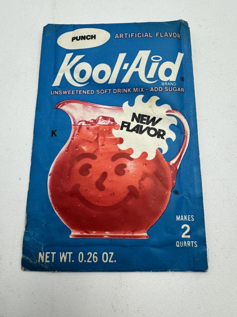 Vintage 60s 70s Kool-Aid Punch NEW FLAVOR Packet NOS | eBay