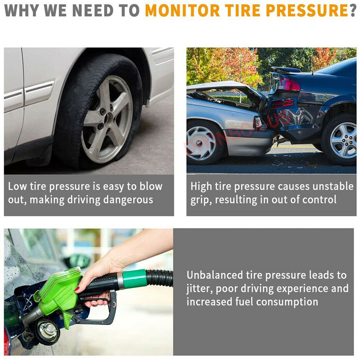 4pcs 315MHz Tire Pressure Sensors TPMS For Dodge Challenger Charger Journey Durango