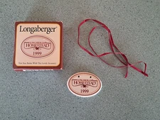 Longaberger 1999 Homestead tie-on for your basket NEW