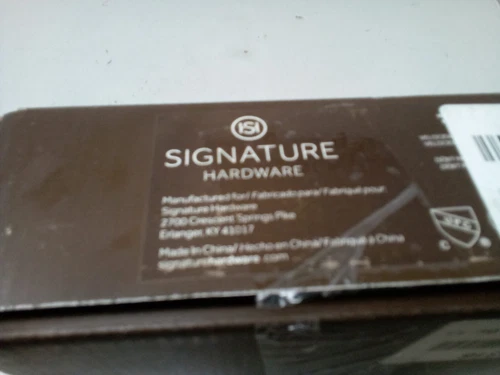 signature hardware 8" modern round rainfall shower head 1.8 gpm brushed gold - Picture 5 of 5