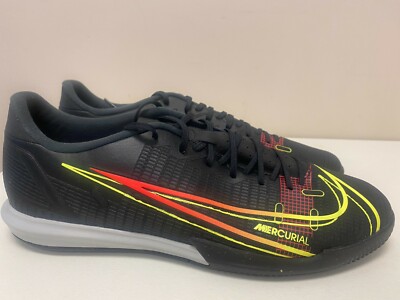 Mens SZ 12.5 Nike Vapor 14 Academy IC Black/Cyber-Off Noir CV0973 090 Mercurial