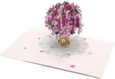 Flower Pop-Up Card – 3D Vase of Colorful Flowers for Mum, Wife, Anniversary