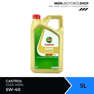 Olio motore Castrol Edge 5W-40 A3/B4 API SP Mercedes Renault VW BMW 5 litri