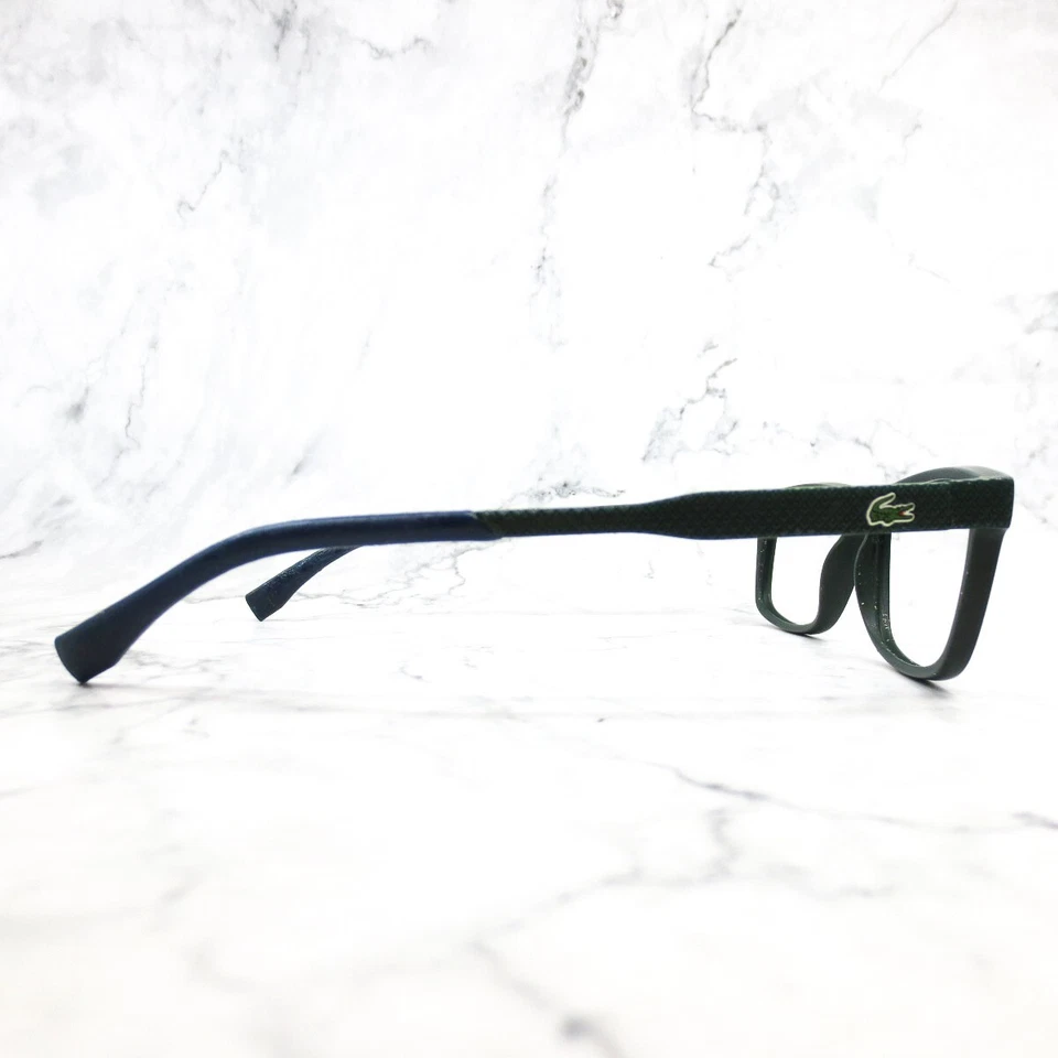 Monturas de borde completo rectangulares verdes Lacoste L2876 315 55-15-145 Foto 3 de 4