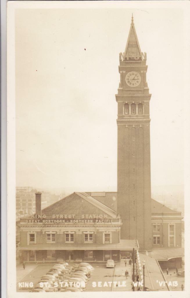 RPPC: King Street Station, Seattle, WA,Mint (35358) | eBay