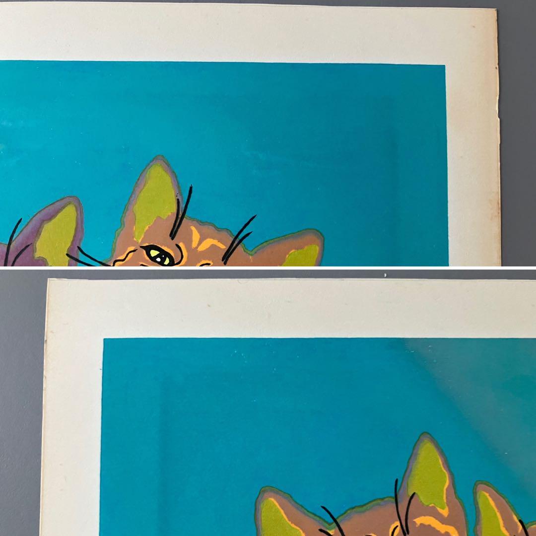 版画 Hige Nishimoto  80's  Woodcut print Hige Nishimoto 80's Woodcut print