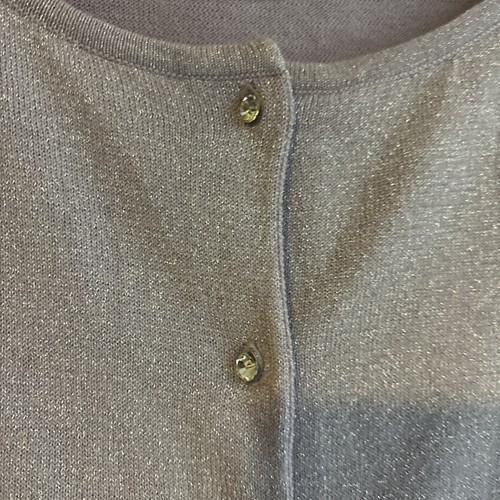 quacker factory purple metallic cardigan sweater size 1x jewel buttons Nwot - Picture 6 of 9
