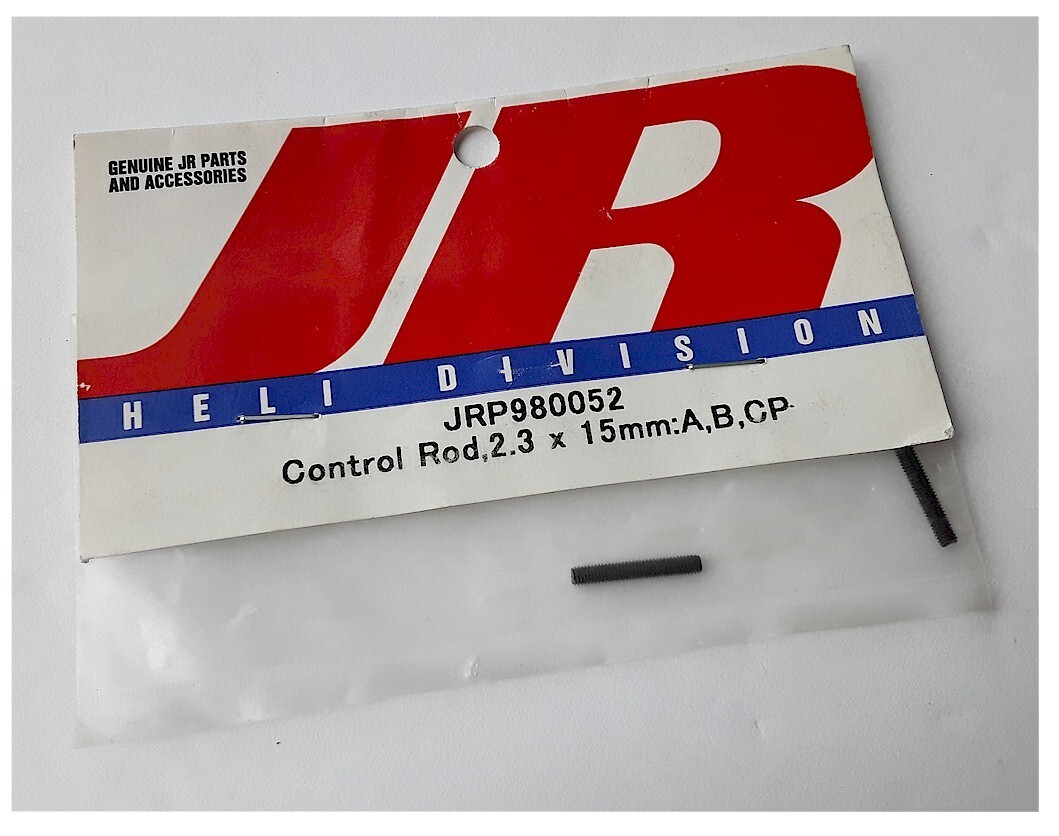 JR Heli Helicopter JRP980052 Threaded Control Rod 2.3 x 15mm