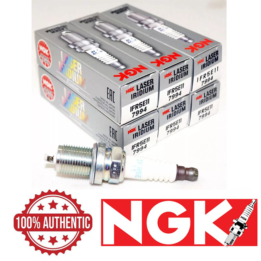 6 x Genuine NGK Laser OE Iridium Spark Plug Set  Power  Mileage for 80K-100K