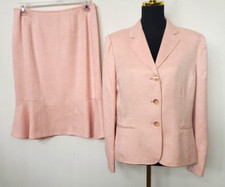 New LE SUIT Women's Pink 2-Pc Skirt Suit Set Size 12 NWOT 265
