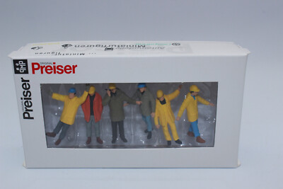 Preiser 68214 Arbeiter 6 Figuren für Diorama 1:50    NEU in OVP