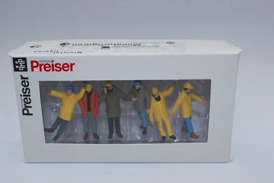 Preiser 68214 Arbeiter 6 Figuren für Diorama 1:50 NEU in OVP