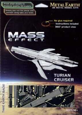 MASS EFFECT TURIAN CRUISER:Metal Earth Fascinations 3d Stahl Modell Kit