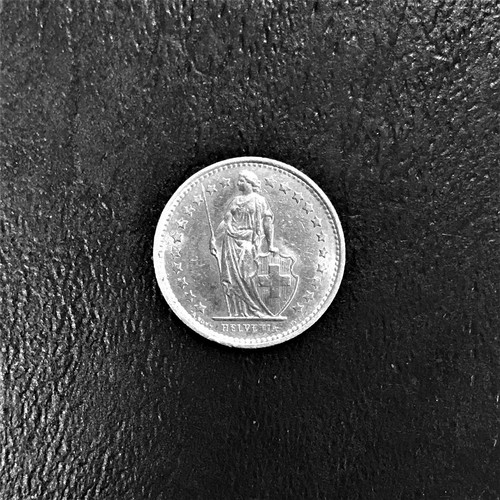 1976 Switzerland Schweiz Suisse Svizzera Swiss 1/2 Franc Helvetia 23 Stars - Picture 2 of 2