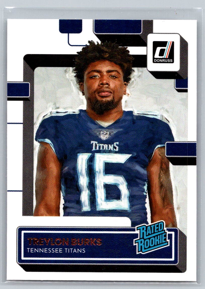 2022  Donruss #312 Treylon Burks Rated Rookies Portrait RC TITANS (A)