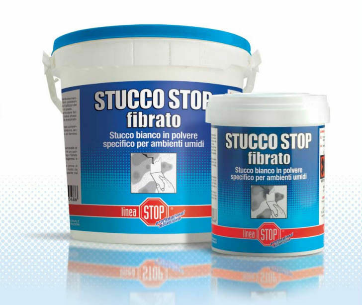 STUCCO FIBRATO PASTA IN POLVERE ANTI MUFFA PER AMBIENTI MURI UMIDI DA 1 KG 24932