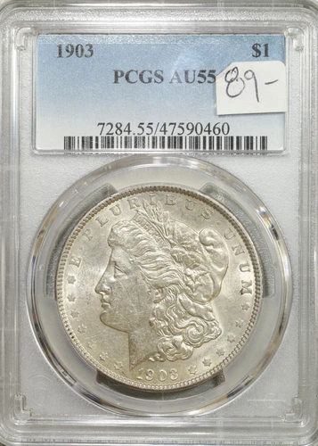 1903 Morgan Silver Dollar PCGS AU 55 About Uncirculated #0460