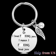 Valentine's Day Gift For Her Girlfriend Wife Keychain Romantic Heart Love Tag