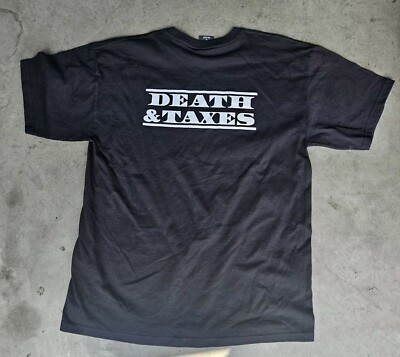 HUF Death & Taxes tee shirt t-shirt sz L Large NEW