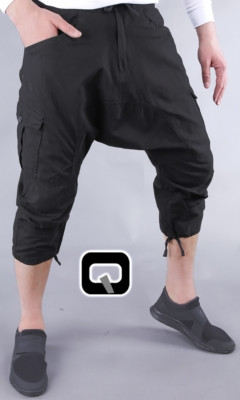 1 x Panta court 3/4 Hose  Jeans Qaba'il Sunnah Islamisch Kurz Sackförmig