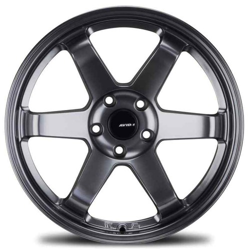18x8.5 +35 Avid 1 AV-06 5x112 Hyper Black Wheels (Set of 4) - Picture 3 of 3