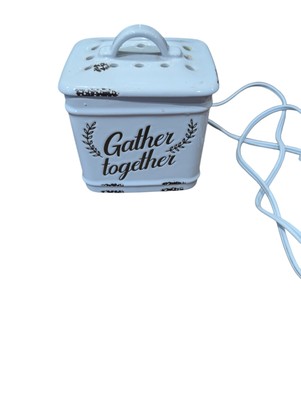 Scentsy Gather Together Element Wax Warmer Farmhouse Rustic Ceramic Retired