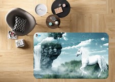 3D Mountain Grass Unicorn NAO2151 Game Rug Mat Elegant Photo Carpet Mat Fay