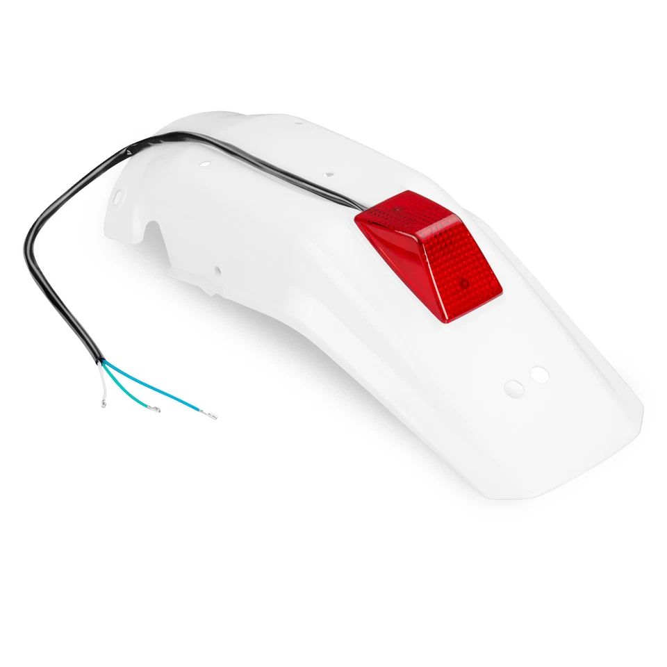 Guardabarros trasero y luz trasera para Honda XR250R 1987-1995 XR350R 1985 guardabarros de plástico Foto 3 de 4