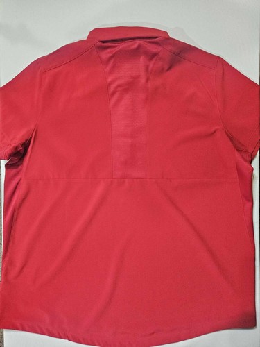 Adidas Womens Polo Style XL Golf Shirt Red White Logo Tennis Prep Sport NEW - Picture 4 of 10