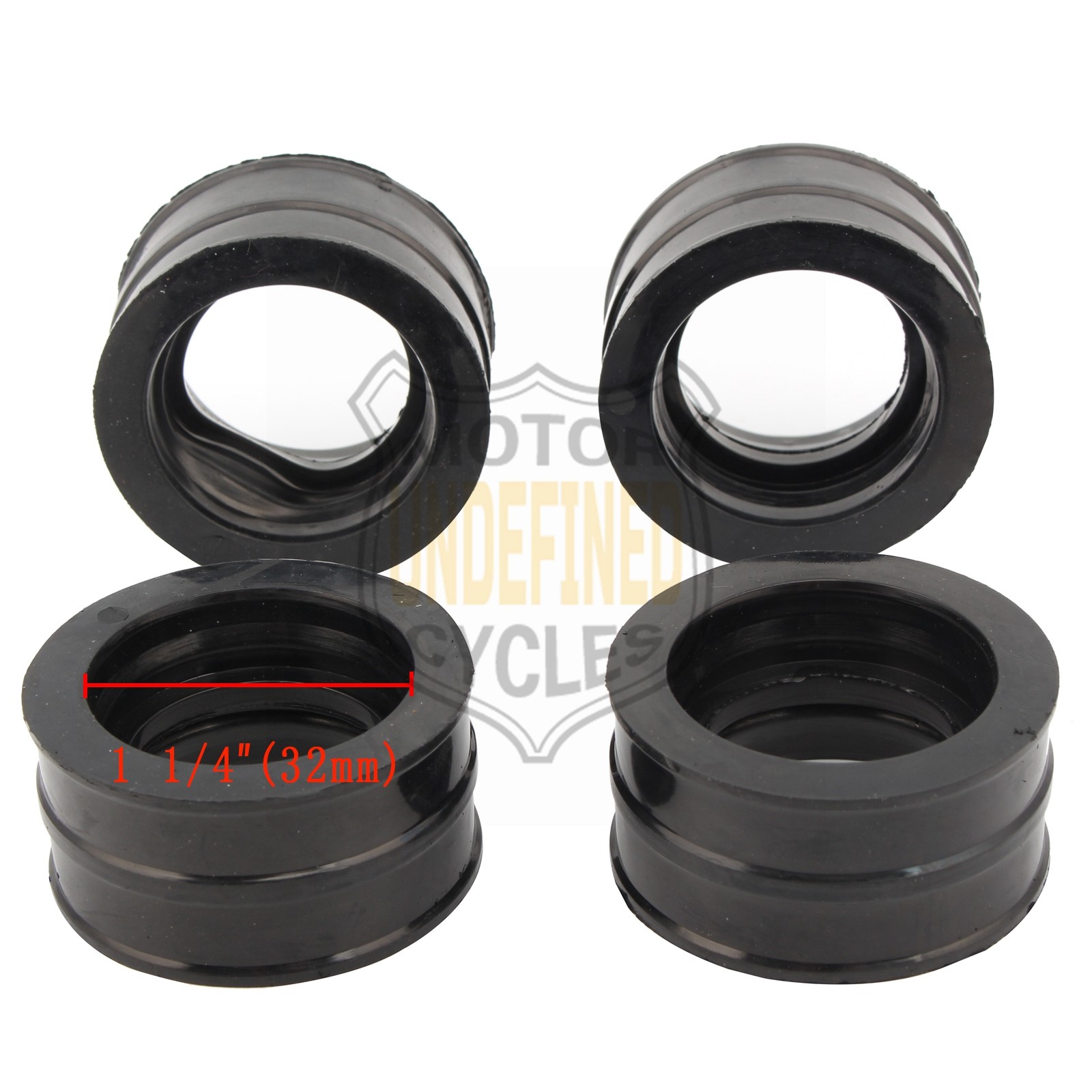 Black Intake Manifold Carburetor Boots For Honda V45 Sabre Magna 700