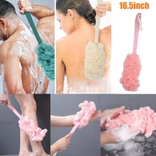 17" Bath Brush Loofah Shower Sponge Long Handle Back Scrubber Body Exfoliating