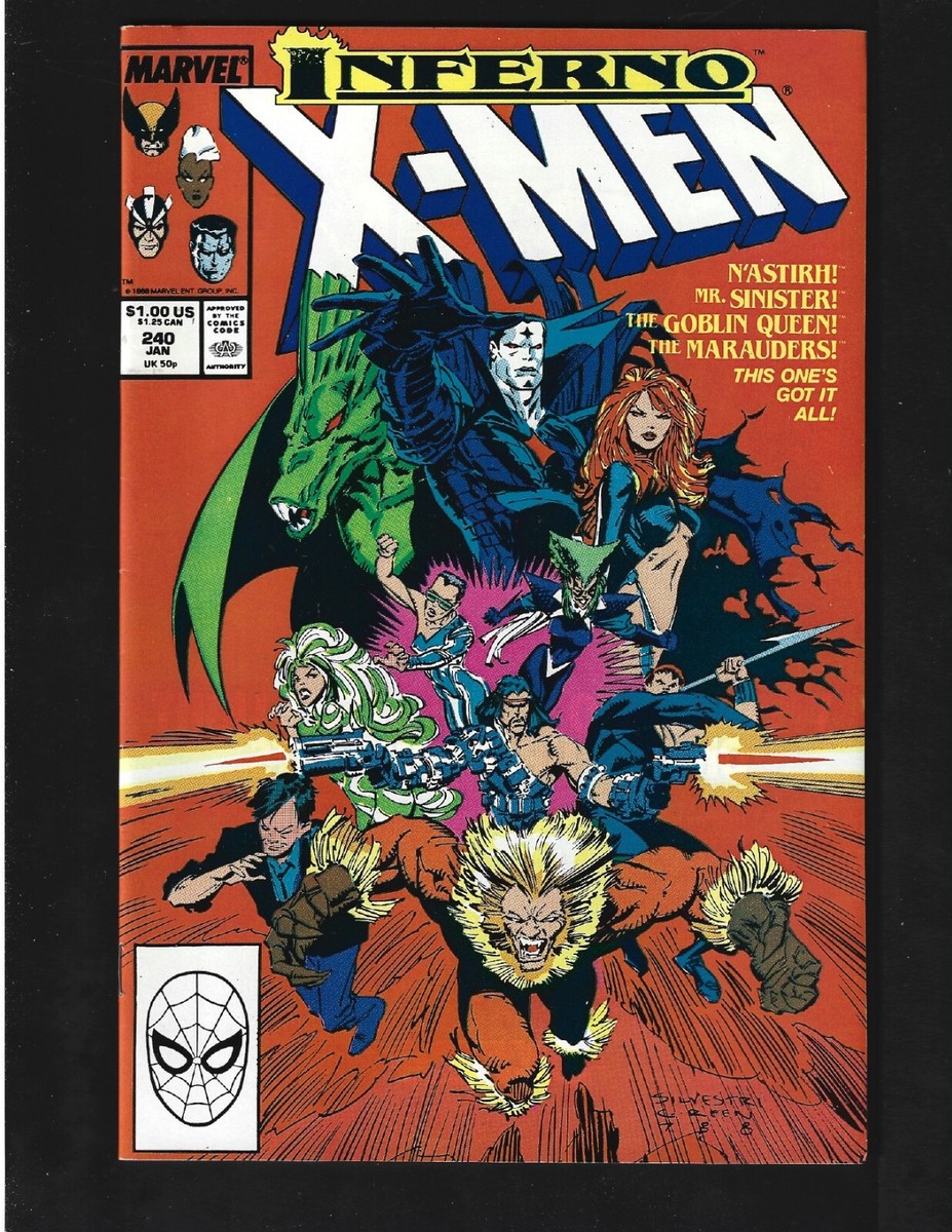 X-Men #240 FVF Silvestri Mr Sinister Goblin Queen (Madelyne Pryor