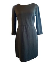 Old Navy Black Long Sleeve Dress Size Women’s Medium Fitted Waist Zippered Back