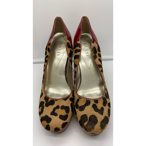 Guess Leopard Print Cheetah Heels Size 10 - Picture 2 of 12