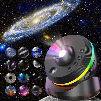 LED Sternenhimmel Projektor, HD Skylight Projector, Planet Discs Galaxy 13 in 1