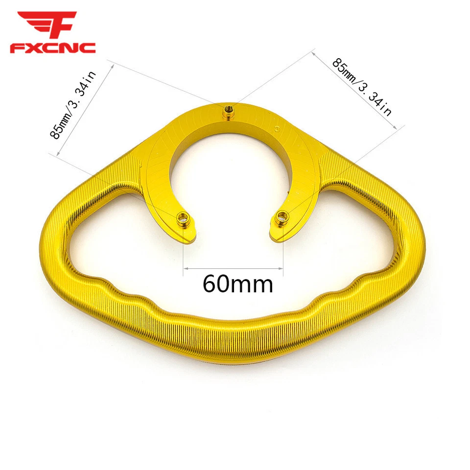 Para Suzuki SV1000/S SV650/S 2003-2013 CNC Pasajero Empuñadura Tanque Agarre Tapa Gas Foto 3 de 4