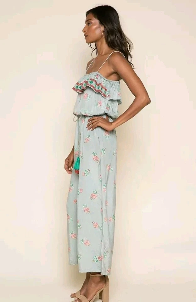 Raga LODI GARDENS VOLANTES TOP MONO Mameluco Verde Salvia Talla S NUEVO Foto 4 de 4