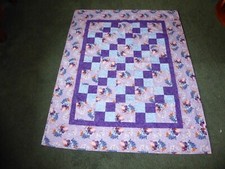  FROZEN handmade quilt for lap, wall hanging, teen, baby 40 by 50"